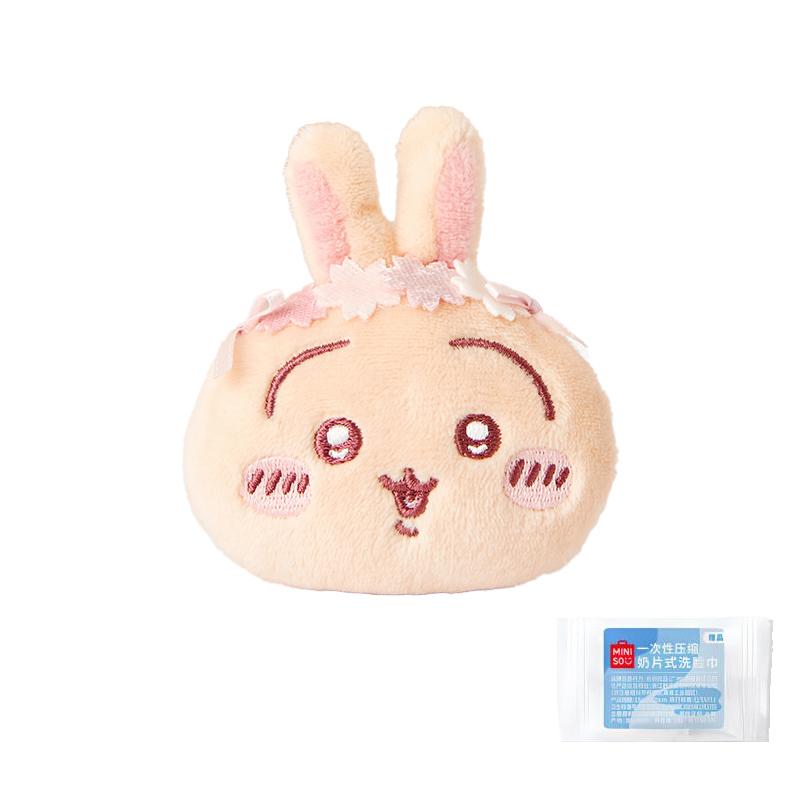MINISO x Chiikawa Хативарэ Усаги Сезон Сакуры Значок Куклы Плюшевый Подвеска Высота Куклы 3 см