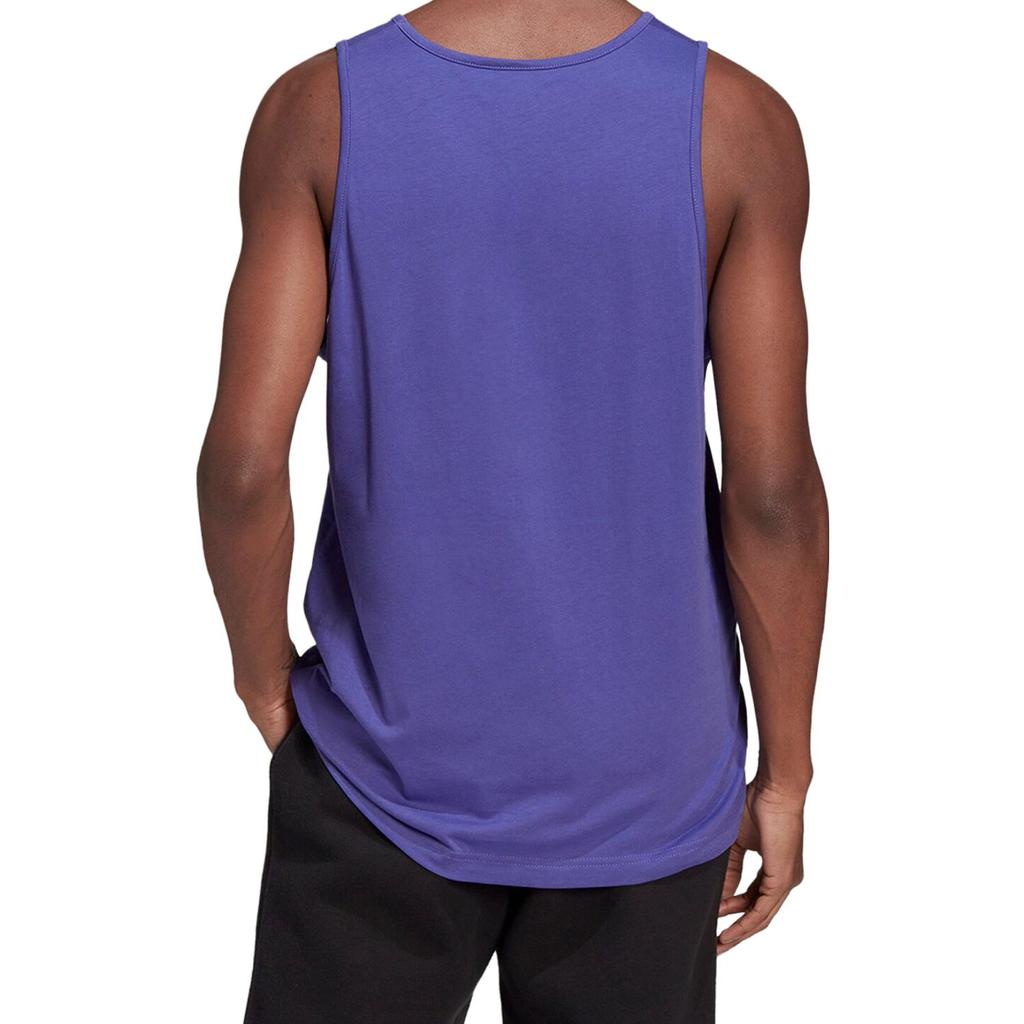 Adidas Originals Trefoil Logo Print Casual Loose Sleeveless T-Shirt Men Tops Purple HE9432