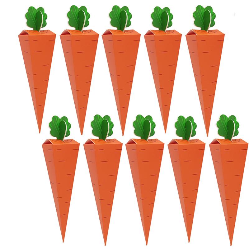 

30 шт. Креативная коробка для упаковки в виде моркови, оранжевая, для конфет, шоколада, конусообразные бумажные подарочные коробки, подарочный пакет/коробка для детской пасхальной вечеринки по случаю дня рождения Other