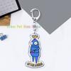 Funny Horrible Game R.E.P.O Keyrings for Accessories Bag Key Chain Ring Jewelry Fans Gifts Horror Keychain Llaveros
