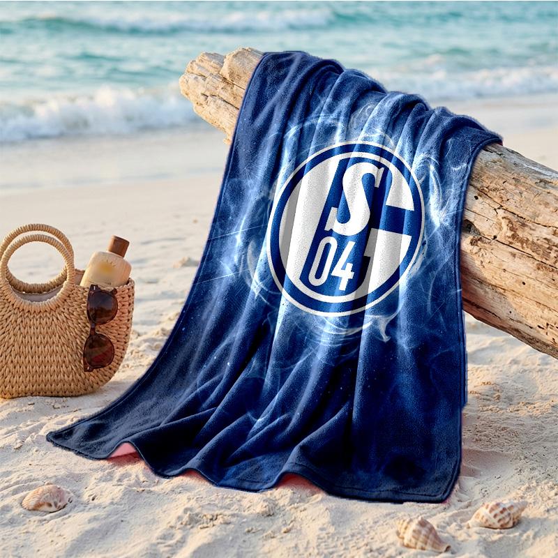 Asciugamano da Spiaggia Morbido Asciugatura Rapida Tema Schalke 04?Asciugamano Asciutto Per Vacanze Estive Al Mare Nuoto