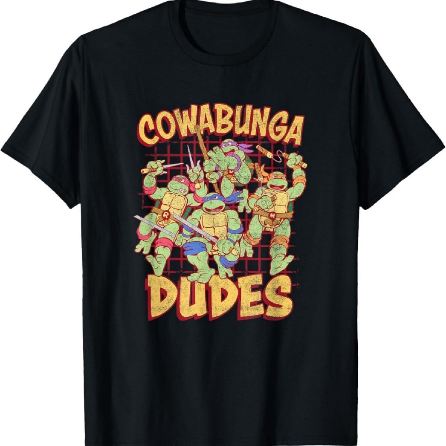 Подростки-мутанты черепашки-ниндзя Cowabunga Dudes Винтажная футболка с группой XXXXXL разноцветный