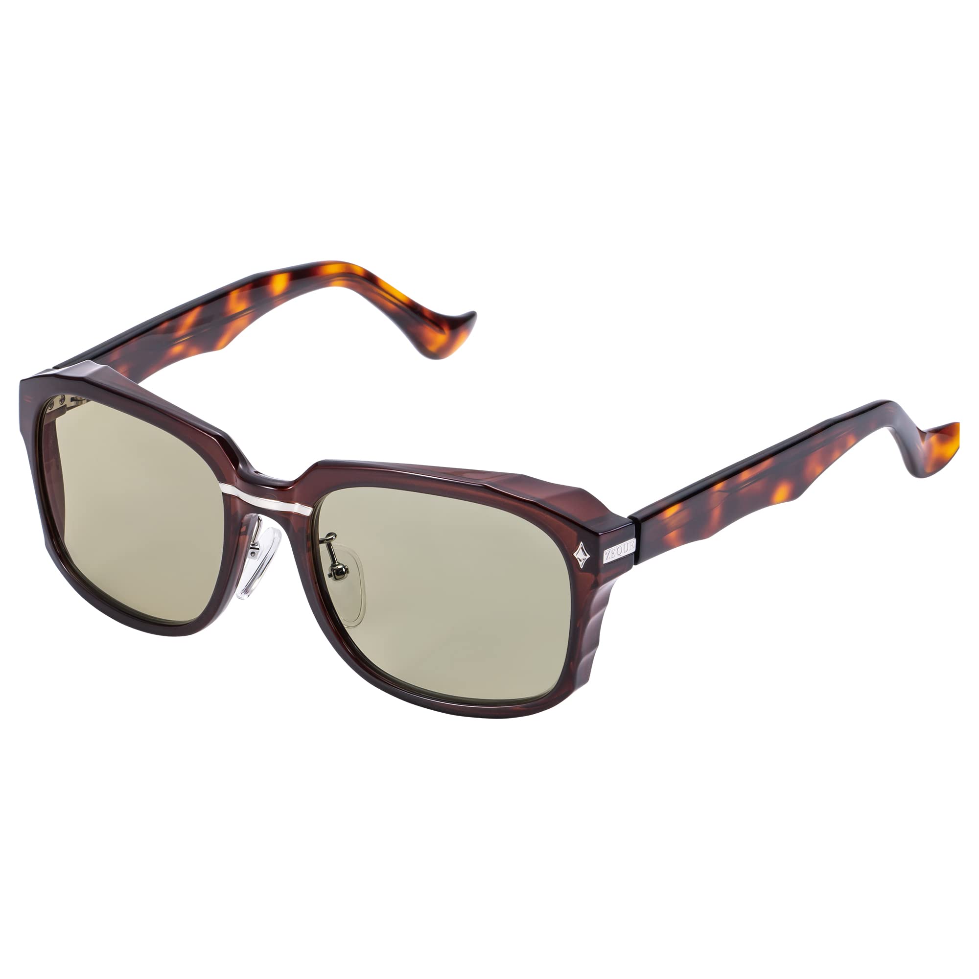 Zeque Polarized Sunglasses Linx Brown Brown Demi LITE SPORTS (Zeku) (Lynx) F-2103 &