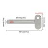 Metal Manual Cosmetic Squeegee - Multi-functional Toothpaste/Cream Squeegee, Suitable for Home and Salon Use, Keychain Design
