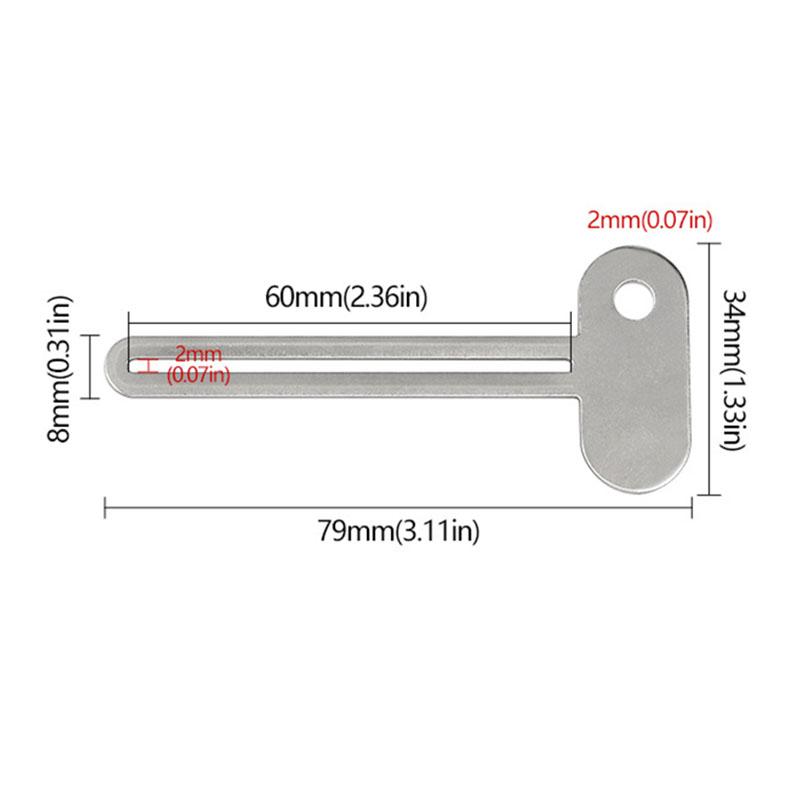 Metal Manual Cosmetic Squeegee - Multi-functional Toothpaste/Cream Squeegee, Suitable for Home and Salon Use, Keychain Design