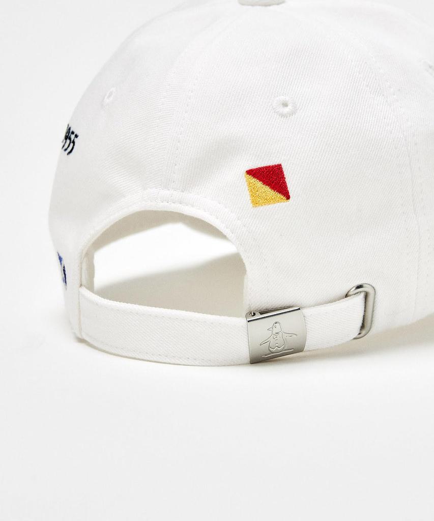 Cap Flying Pattern Dungaree Material Baseball Cap Golf MG5SCP03U WH00 [Munsingwear] (White)