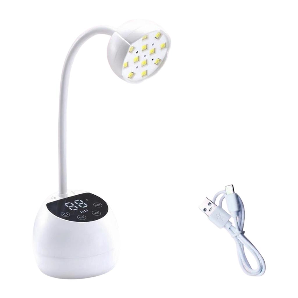Nail Lamp Rechargeable, Desktop LED Nail Dryer for Polish and Nail Tips, Fast Curing