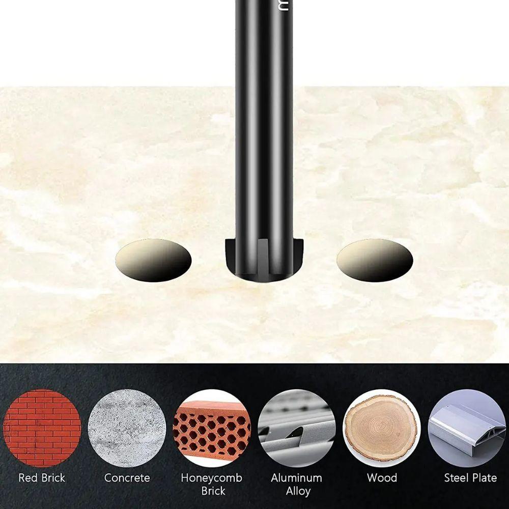 Cross Hexagonal Tile Drill Bits Hard Zinc Zinc Alloy Hole Opener Punch Concrete Drill Bit Set  Concrete Brick