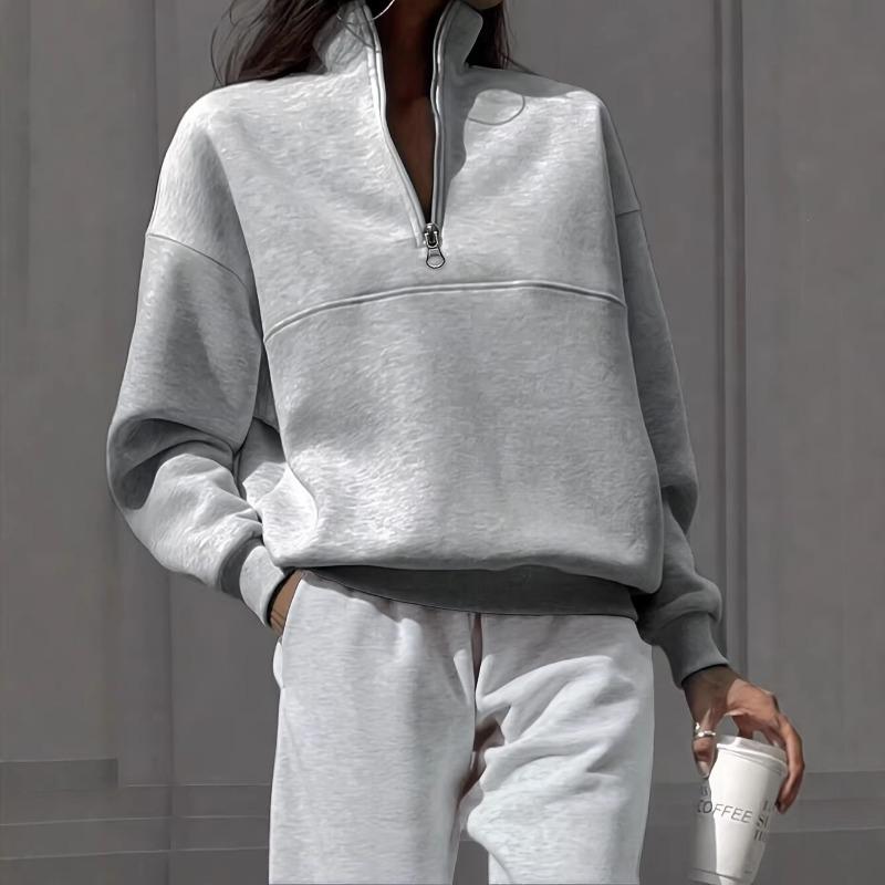 Women S Casual Long Sleeve Solid Color Basic Sweatshirt S