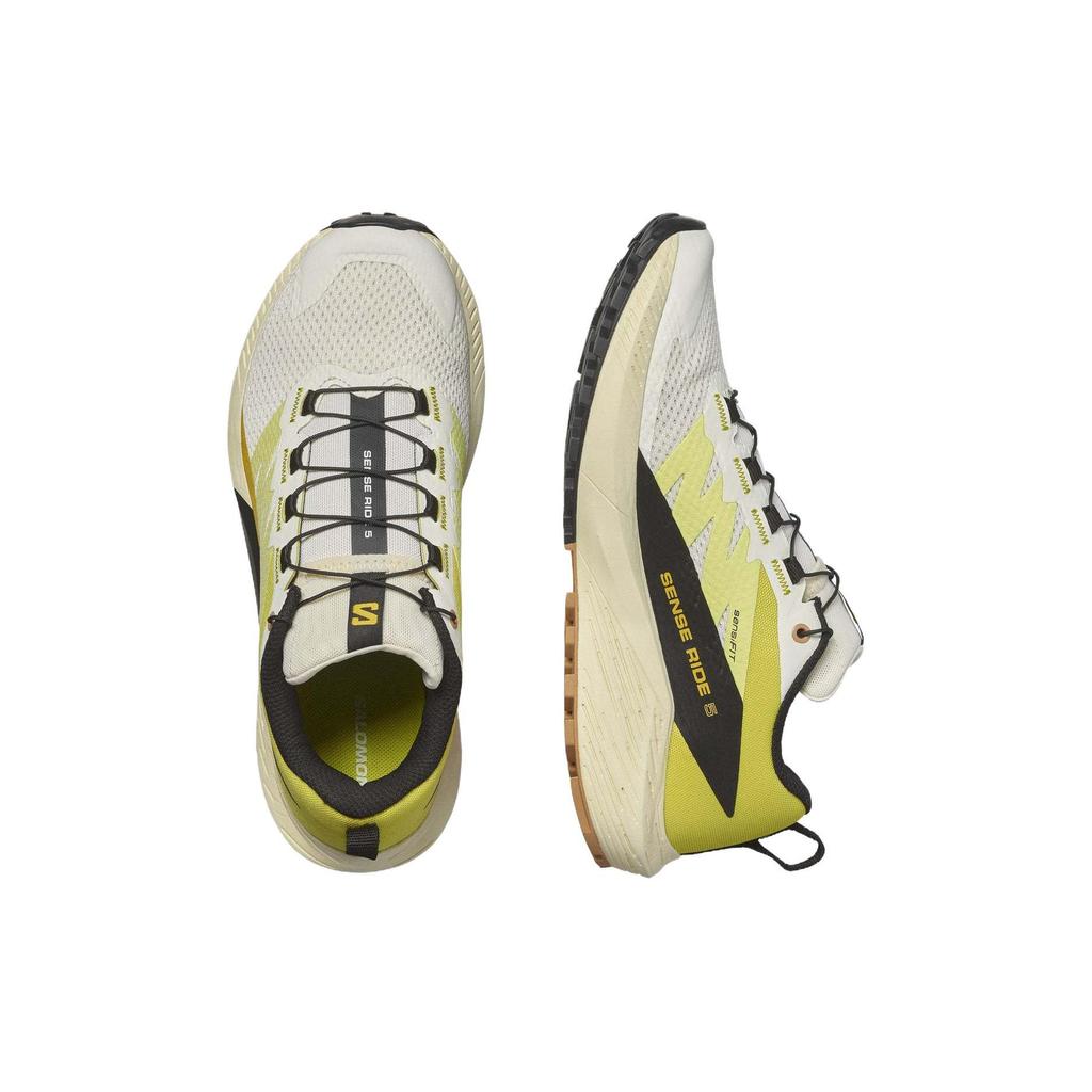 SALOMON Sense Ride 5 Slip Resistant Low top Running Shoes Women's Vanilla 474588