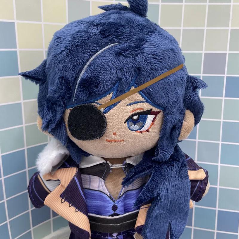 20cm Stuffed Genshin Impact Focalors Neuvillette Shikanoin Heizou Wriothesley Kaveh Kaeya Gorou Plush Dress-up Cotton Doll Toys