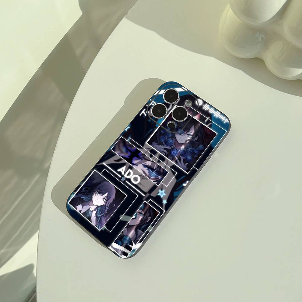 A-Ado Kyogen Phone Case For iPhone 17,16,15,14,13,12,11 Pro Max,16/15/14Plus,XS Soft Black Cover