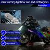 Strobe Light For Truck Solar Wireless LED Lights Car Exterior Anti Collision Warning Safety Solar Waterproof Flashing Lamp For