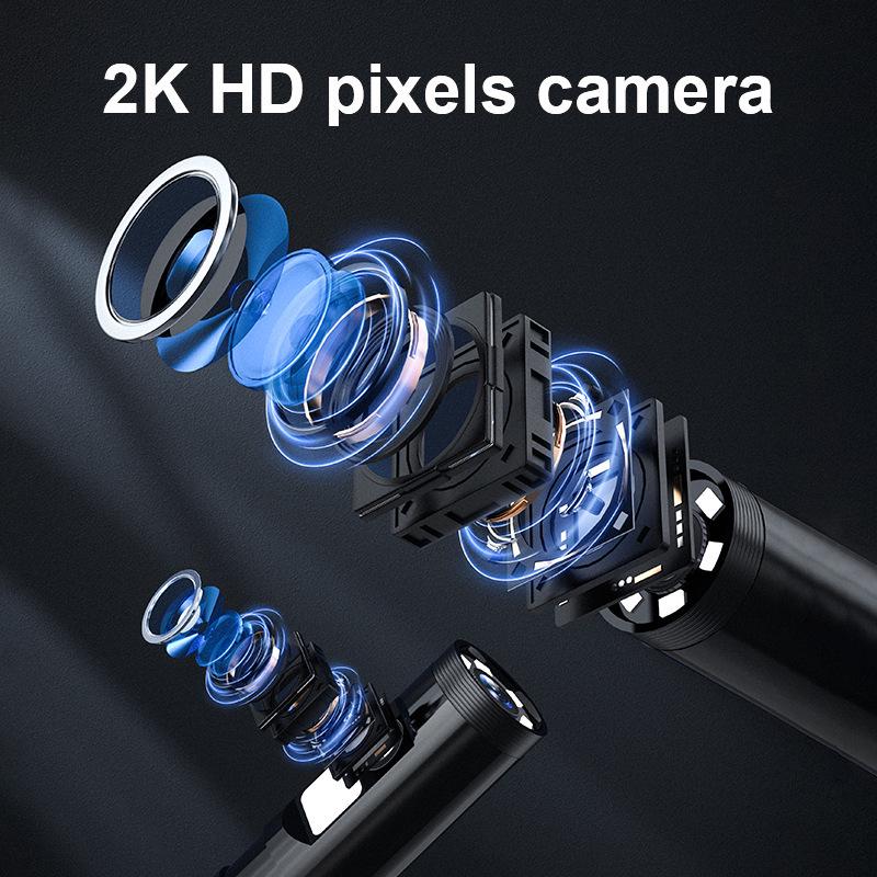 2M WiFi Dual-Lens Industrial Endoscope with High-Temp Power-Off Protection for Engine Inspection