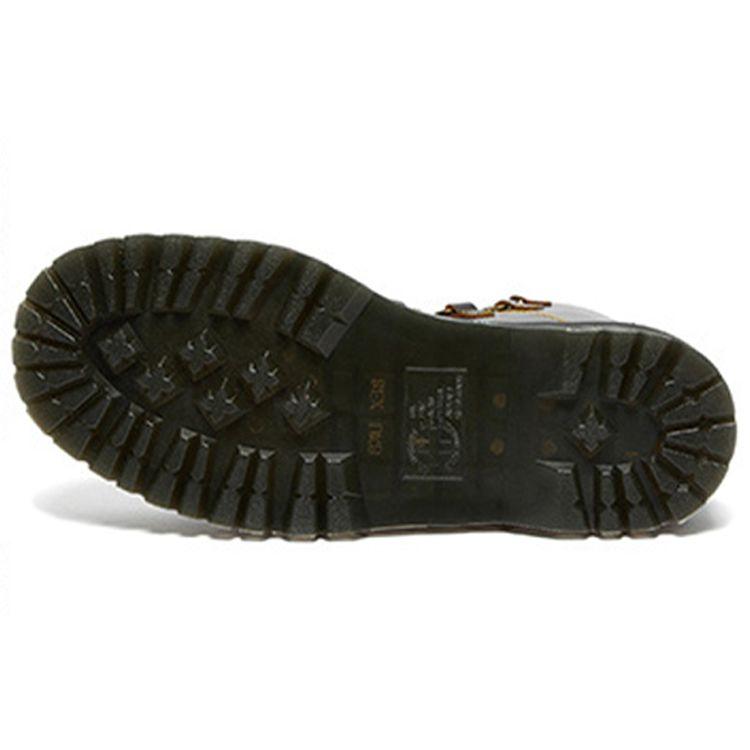 Dr. Martens Collier Leather Thick Sole 9-Hole Short Martin Boots Unisex Boots Charcoal-Black 27036001