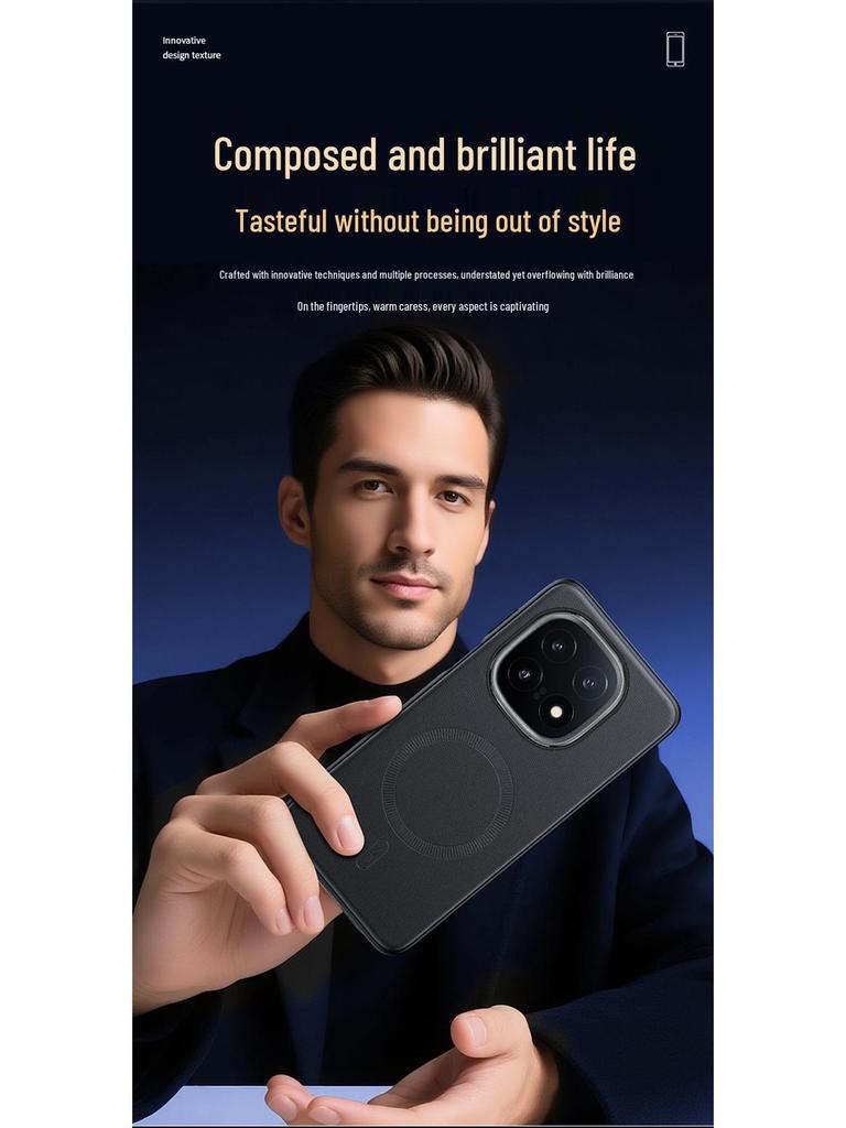 iQOO15 Anti-Drop Leather Phone Case - Sleek & Durable for Men