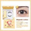 Magnetic Eyelashes Set 1 Pair Reusable No Glue Needed False Eyelashes With Magnetic Tweezers Curly Faux Lashes Makeup Tool