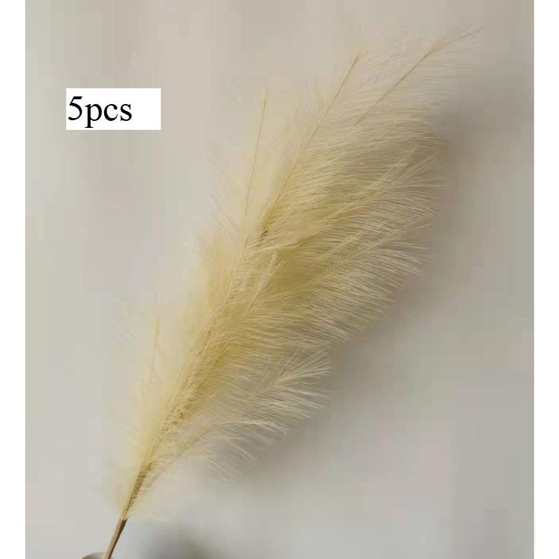 5pcs Extra Large Pampas Grass Stem 120cm Artificial Silk Flower Fluffy Faux Reed Boho Home Wedding Decoration