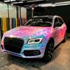1PCS 50*135cm Colorful Electro Coating Pink/Blue Glossy Car Body Film Color Changing Interior Styling Vinly Wrap Laptop Mobile