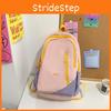 Simple Blocked Color Letter Decor Student Casual Backpack For Use School