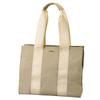 Tote Bag for Large A4 with Serena Series [Clelia] Women, Capacity, Canvas, Size, Zipper, [CL-25280] (cloudy Beige)