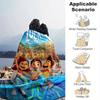1pc, Luca's Adventure: Coastal Charm Home Decor Blanket Perfect for Couch, Bed, Travel, Camping, Car