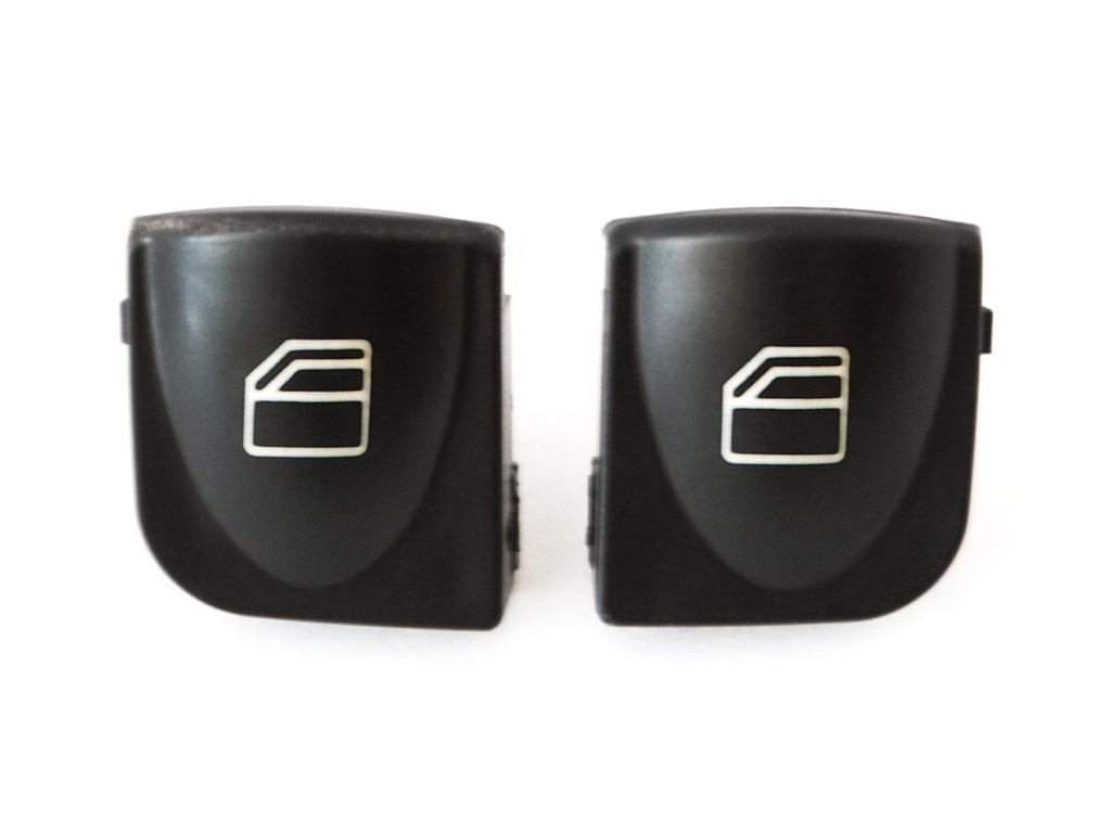 Mercedes W209 CLK-Class 02-09 Window Switch Button Covers for Left Panel, 2 Pieces Set