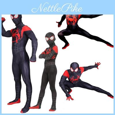Spider Into The Spider-verse Lycra Spandex Kids Adult Costume With Exquisite Detail