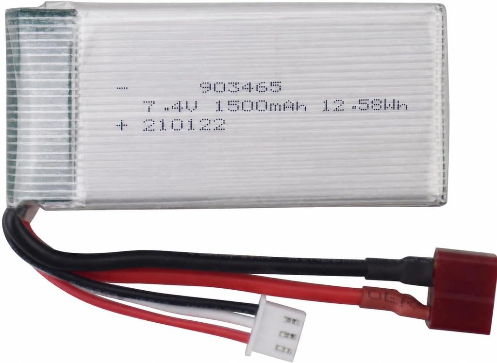2pcs 7.4V 1500mAh Rechargeable Lithium Batteries with 2-in-1 USB Charger for RC Cars 9200 9200E HB101 200E 9202E 9203E 9204E