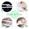 B97A-4 Pcs Adhesive Sliders For Cabinets Runner Glues Drawer Slides Pull Out For School Bedroom Kitchen