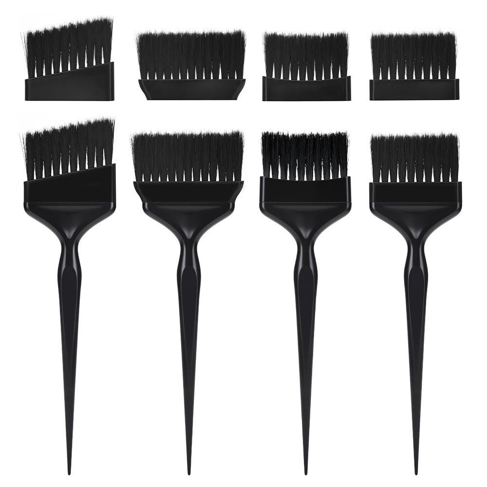1Set Durable 8pcs Replaceable Brush Head Kit Easy Clean Hairdressing Tinting Coloring Tools  Salon
