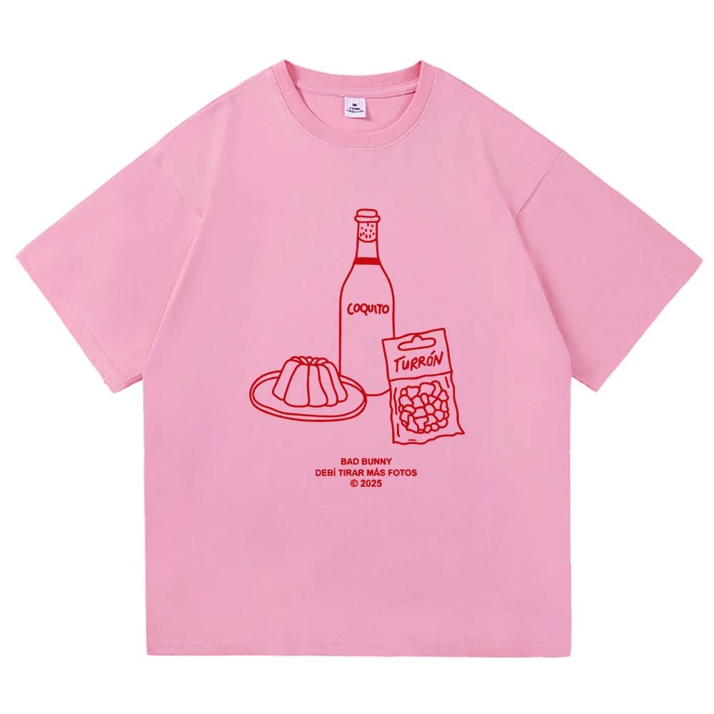

Bad Bunny Debi Photo T-shirt 2025 Men s and Women s Clothing Harajuku Unisex Clothing High Quality Cotton Graphic T-shirt Gift S