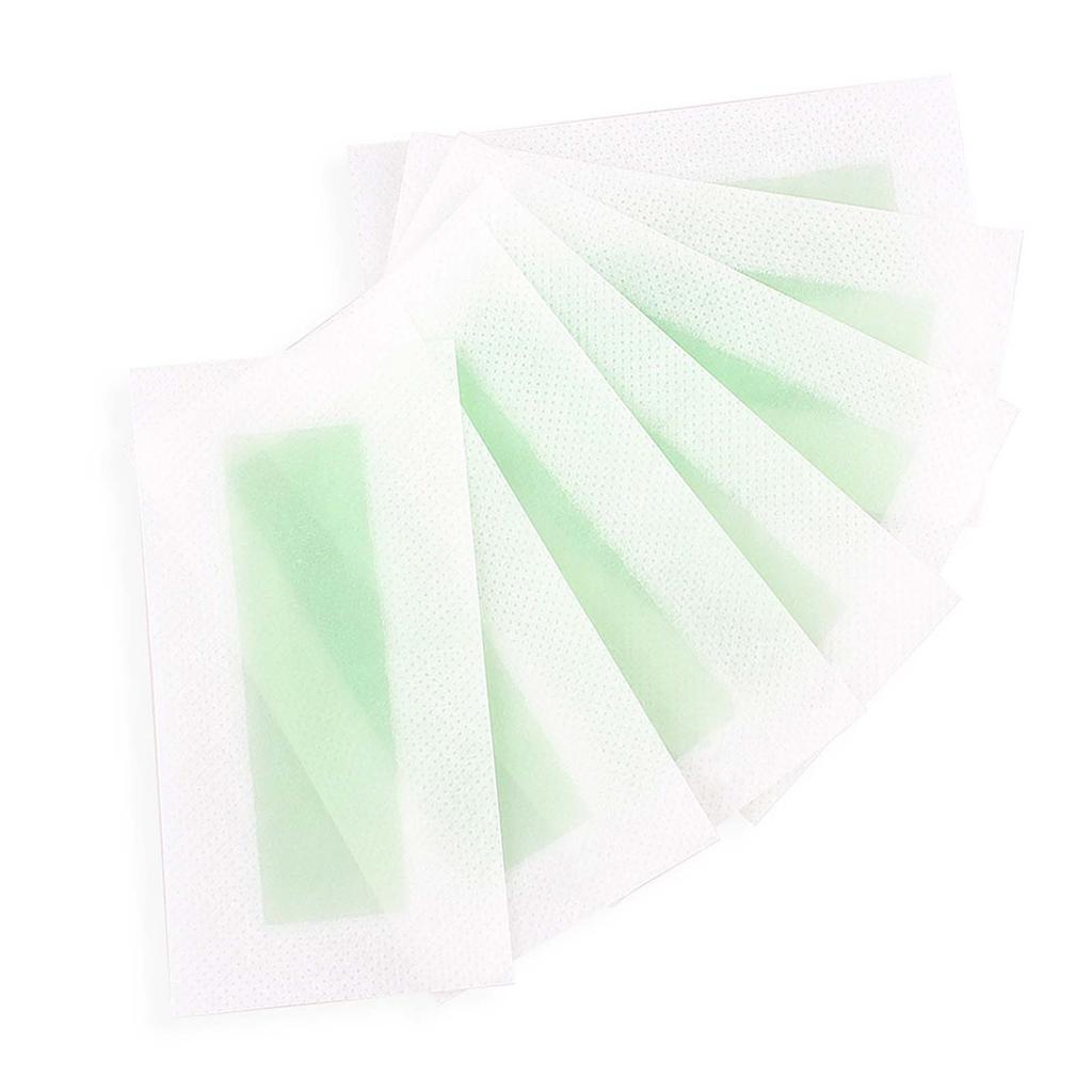 40x Hair Removal Wax Strips Double Sided Waxing Paper Removal Strips Home Waxing Set for Body Lip Eyebrow Underarm Face Bikini