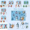 Window Holiday Stickers With Pvc Snowflakes Penguins And Santa Christmas For
