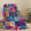 Soft and Comfortable Flannel Throw Blanket Retro Suitable for All Seasons  Beds Friends Anniversaries and Birthdays Blankets