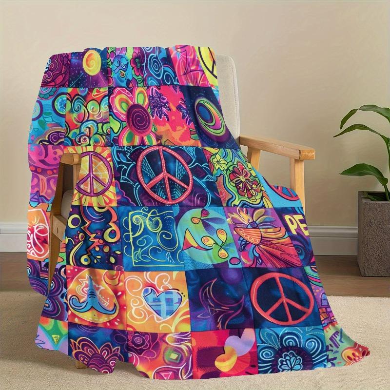 Soft and Comfortable Flannel Throw Blanket Retro Suitable for All Seasons  Beds Friends Anniversaries and Birthdays Blankets