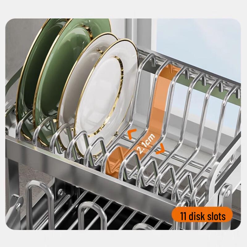 Double-Layer Countertop Dish Drying Rack