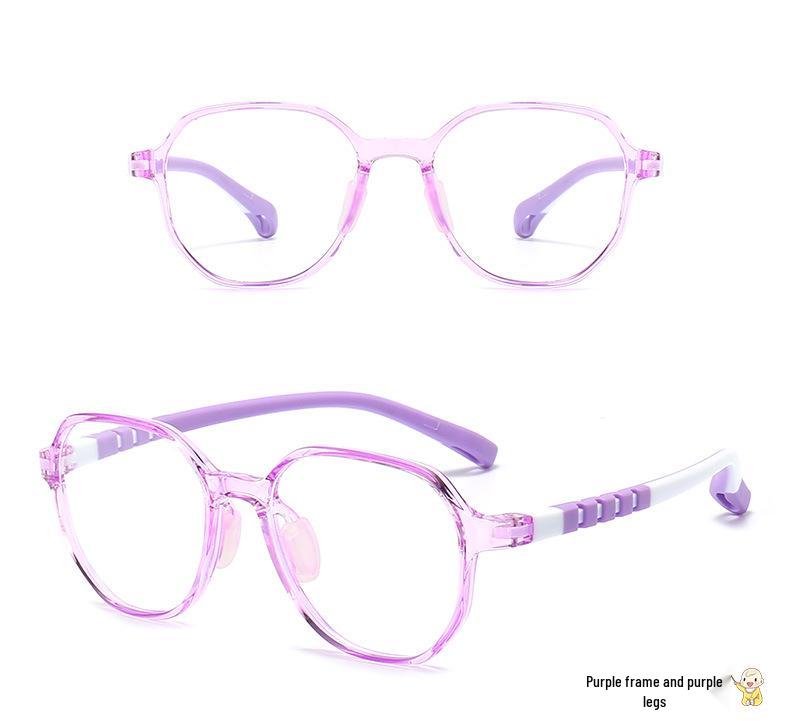 Children's Fashion Ultralight TR90 Two-Color Blue Light Blocking Prescription Eyeglass Frames