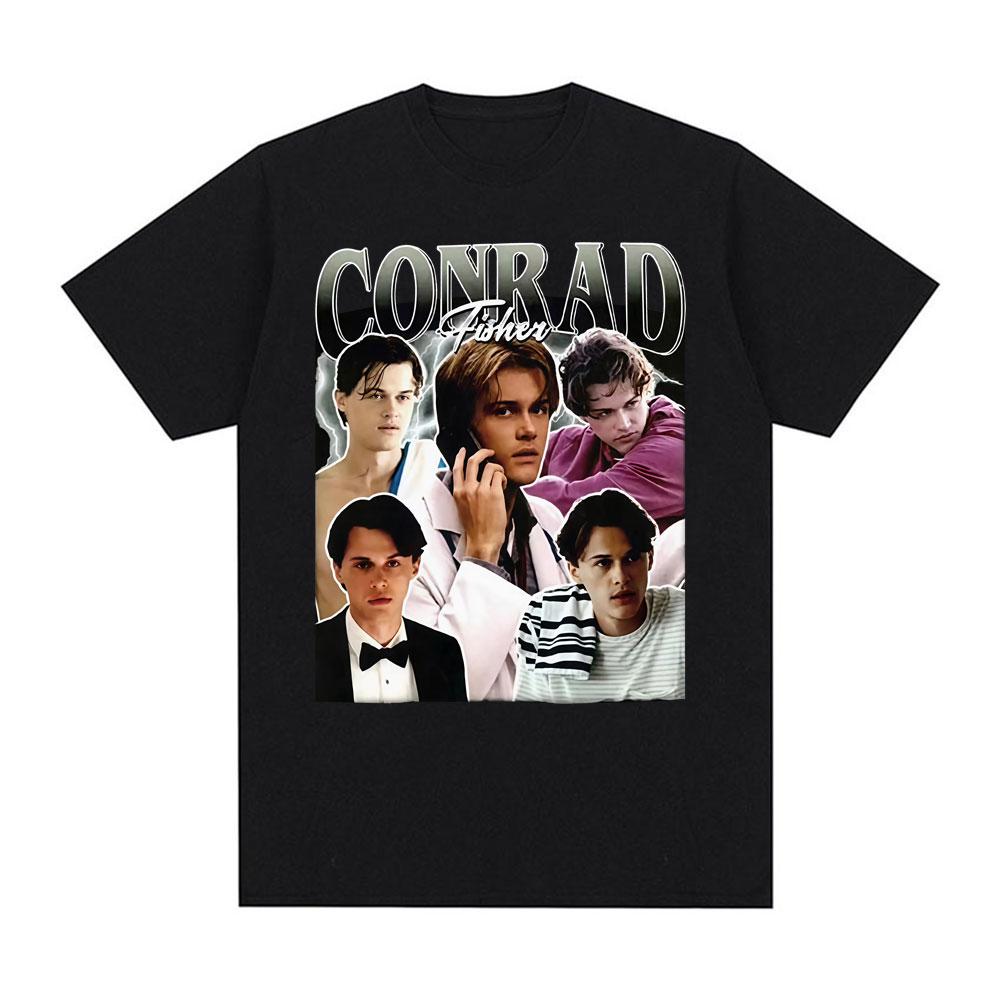 

Conrad Fisher Cousins Beach Retro Graphic T Shirt Mens Clothing Fashion Gothic Cool T-shirts Man Casual Cotton Oversized T-sh... S разноцветный