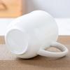 White Ceramic Mug with Lid