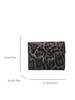 1pc Women's Crocodile Pattern PU Leather Bifold Wallet, Fashion Compact Small Wallet, Vintage Envelope Purse for Daily Use