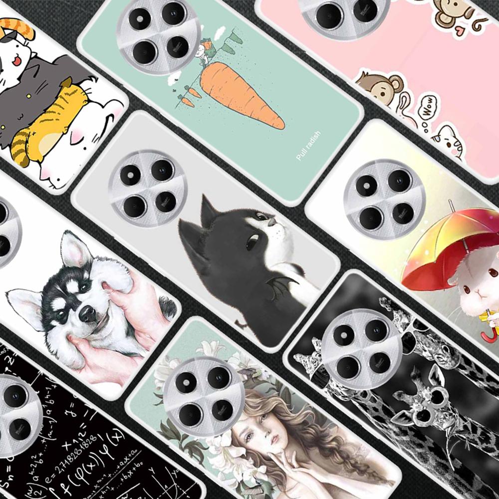 TPU Case for Xiaomi Redmi 14C 4G/14R 5G/Poco C75 4G Pattern Printing Anti-Drop Phone Back Cover