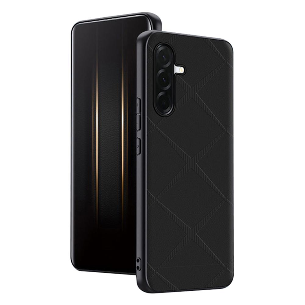 For Samsung Galaxy S25+ Case X-Patterned TPU PU Leather PC Anti-Drop Phone Cover