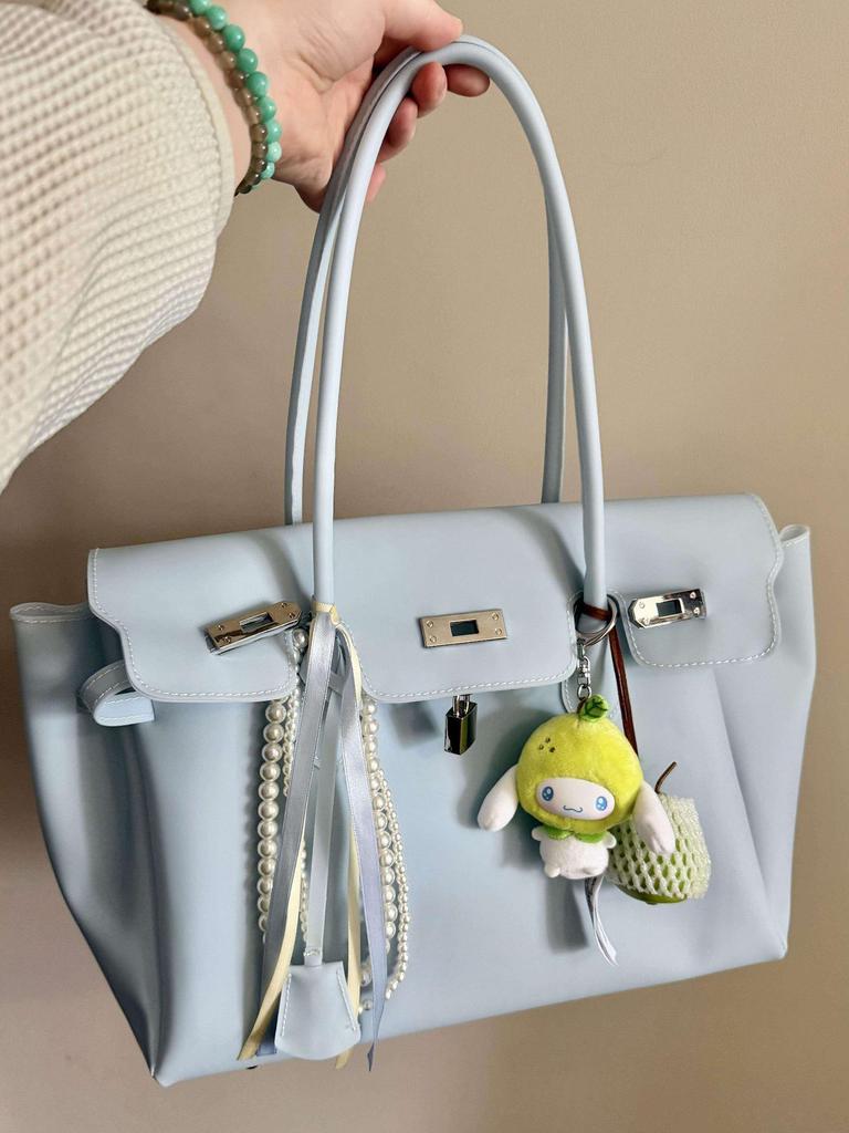 Cross-border Jelly Birkin Style Tote: Explosive Jelly Bag Single Shoulder Handbag