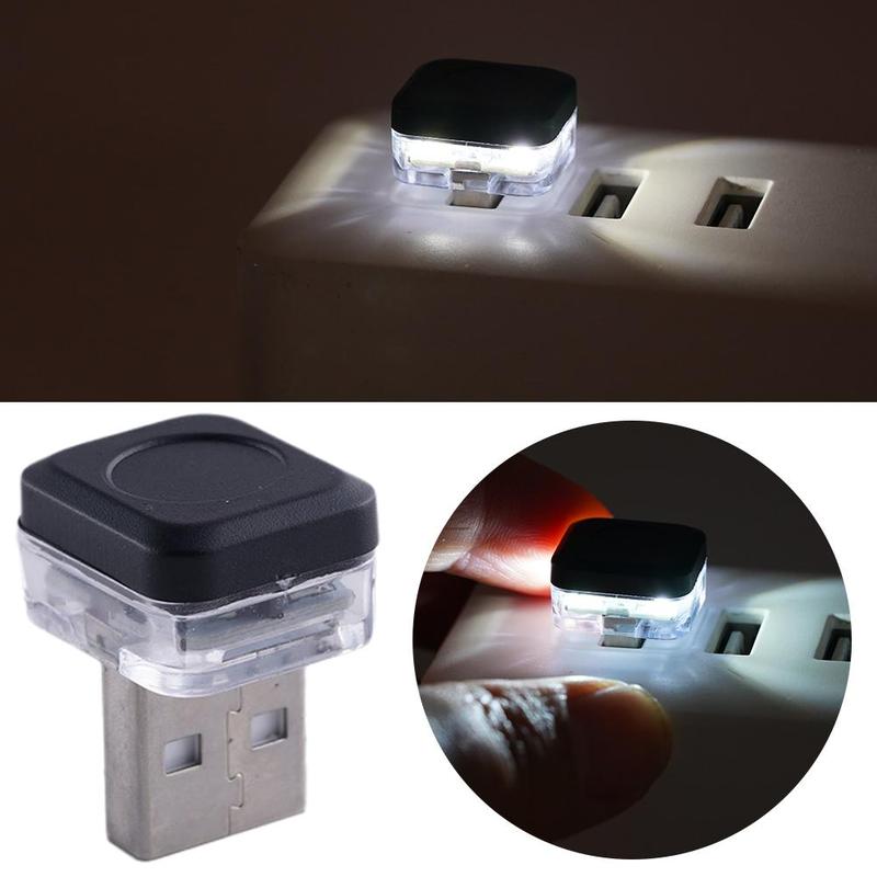 1/4 Stück Universelles USB-Auto-Innenraum-Stimmungslicht LED-Signalleuchten Auto-Leselampe Dekorationen Auto-Innenzubehör