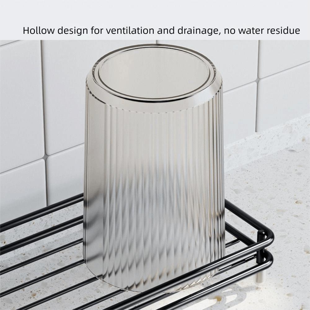 Non-Slip Toothbrush Holder Carbon Steel Electric Toothbrush Stand Toothpaste Shelf Bathroom