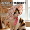 Cute Dog Hat Floral Print Pet Headwear Breathable Pet Photo Prop  Photo Shooting