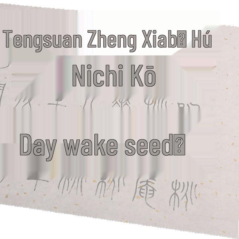 Ming Dynasty Calligrapher Tang Yin Seal Script Calligraphy Practice Book: Peach Blossom Nunnery - Large Characters, Beginner-Friendly.