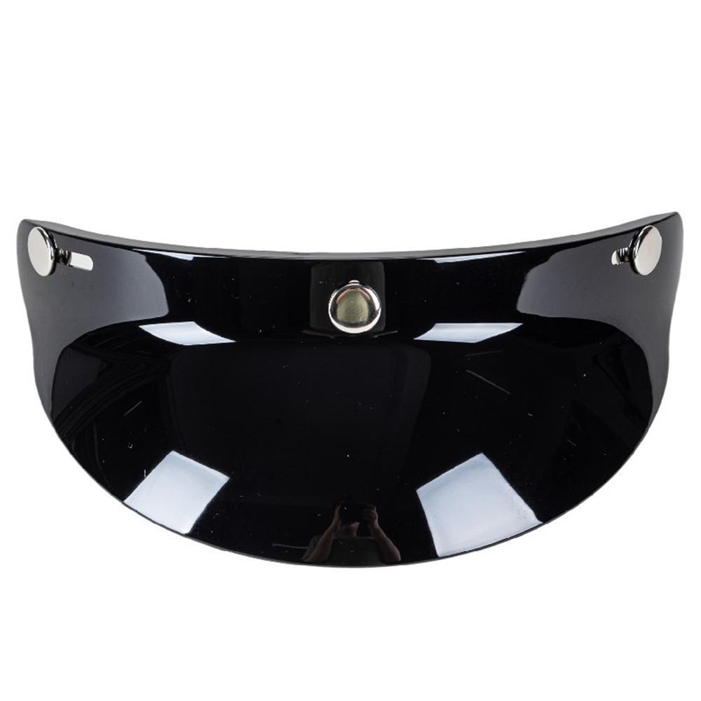 Motorcycle Helmet Visor Shield – 3 Snap Button Flip Up Wind Protector