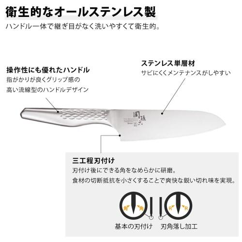 3-Piece Kitchen Utensil Set: 16cm Santoku Knife, Ceramic Sharpener, Cutting Board, Sharpener, Dishwasher Safe, Double-Edged, Suitable for Right-Handed